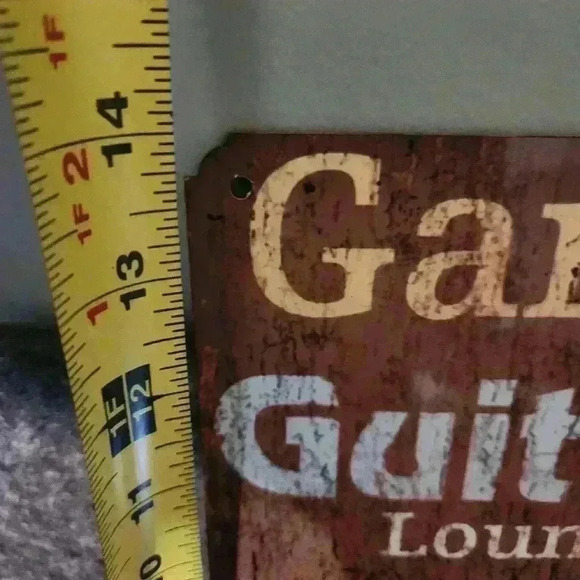Garry's Guitar Music Artistic Tin Sign Pub Bar Wall Decor Man Cave Cafe - Picture 4 of 5